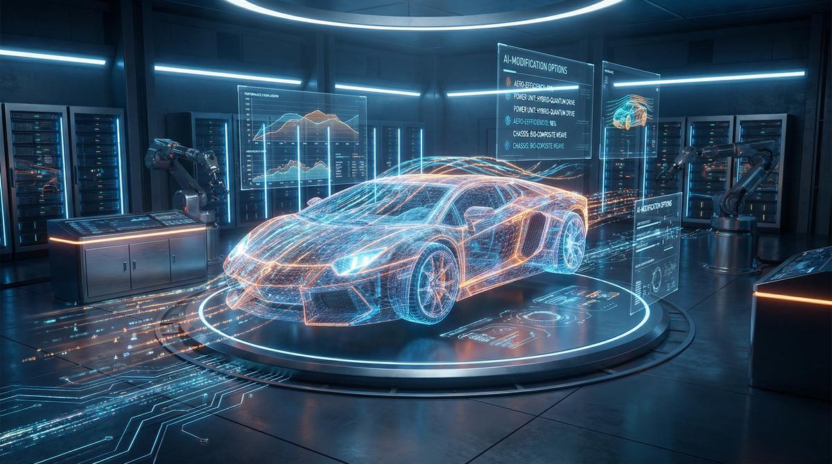 爱情岛AI汽车改装视频技术展示