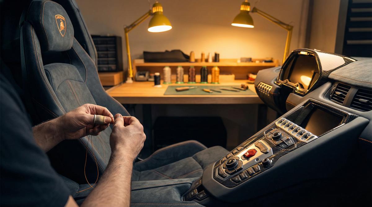 爱情岛汽车改装视频-豪华内饰手工定制